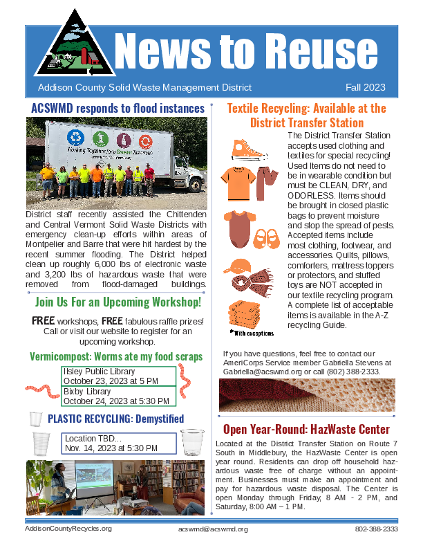 Home composting workshops - ACSWMD